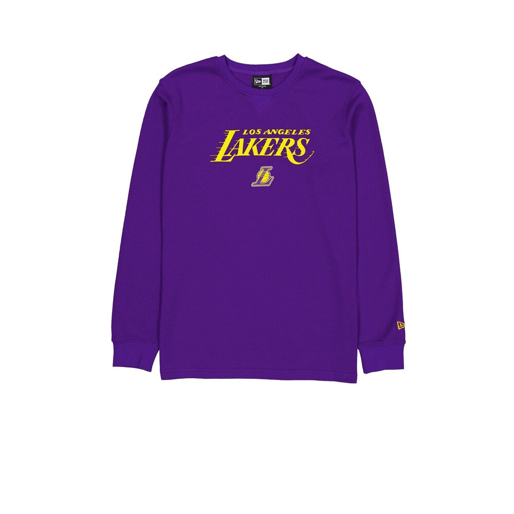 New Era Los Angeles Lakers Sport Night Long Sleeve T-Shirt - Size XL